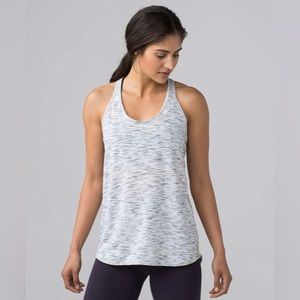 Lululemon Essential Tank (Tiger Space Dye Black White)